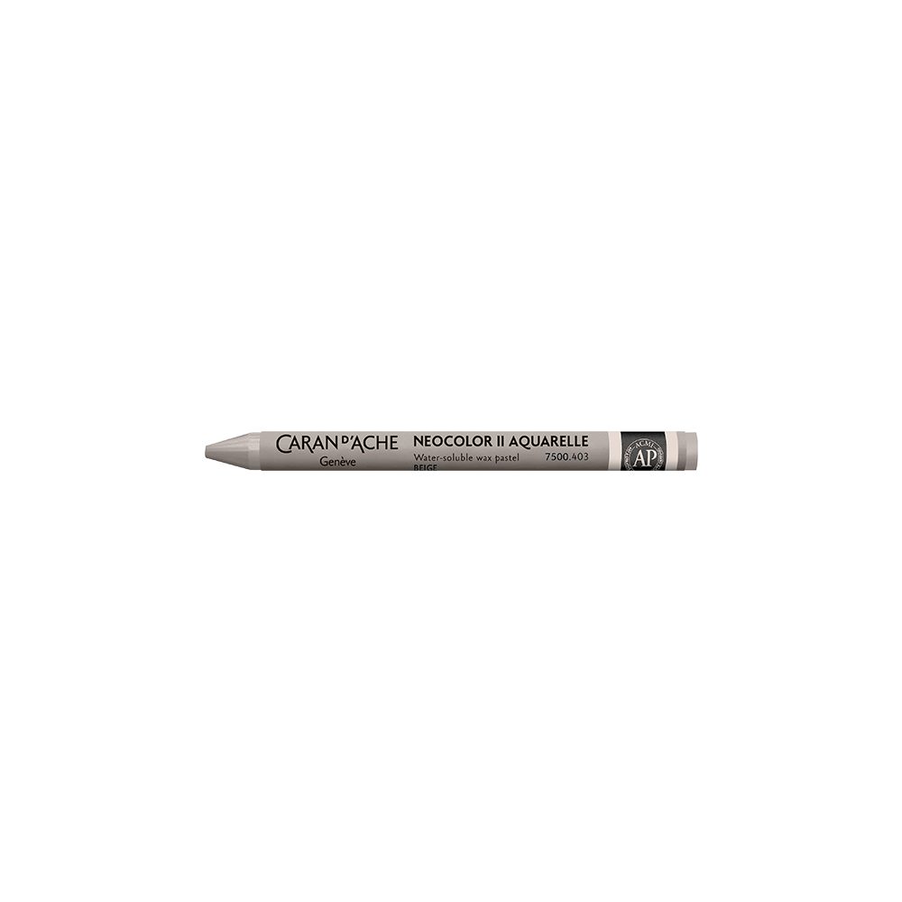 CARAN D'ACHE ΚΡΑΙΓΙΟΝ ΚΕΡΙΝΟ ΑΚΟΥΑΡΕΛΑΣ NEOCOLOR II  BEIGE 10 ΤΕΜΑΧΙΑ (Το προιόν πωλείται σε μεμονωμένα τεμάχια του ενός)