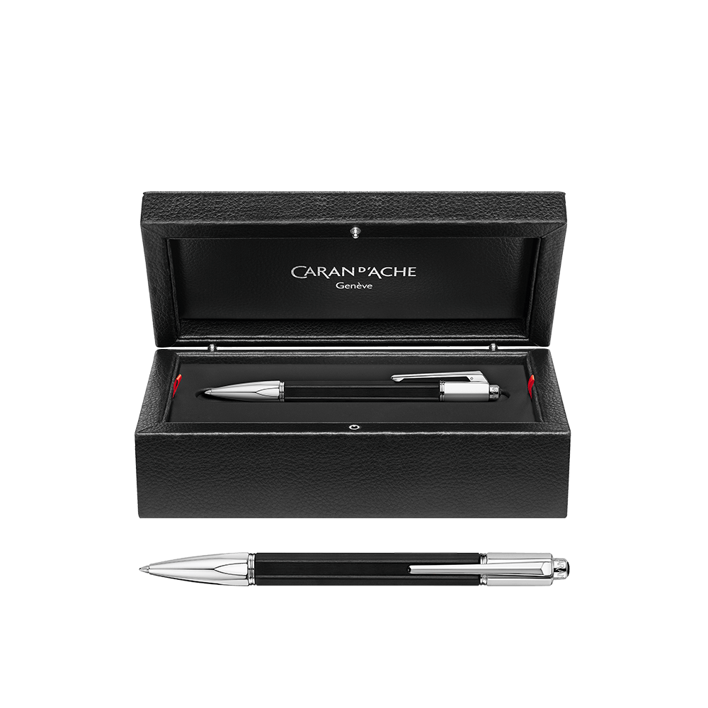 CARAN D'ACHE ΣΤΥΛΟ BALLPOINT VARIUS EBONY SILVER/ΜΑΥΡΟ CARAN D'ACHE ΣΤΥΛΟ BALLPOINT VARIUS EBONY SILVER/ΜΑΥΡΟ