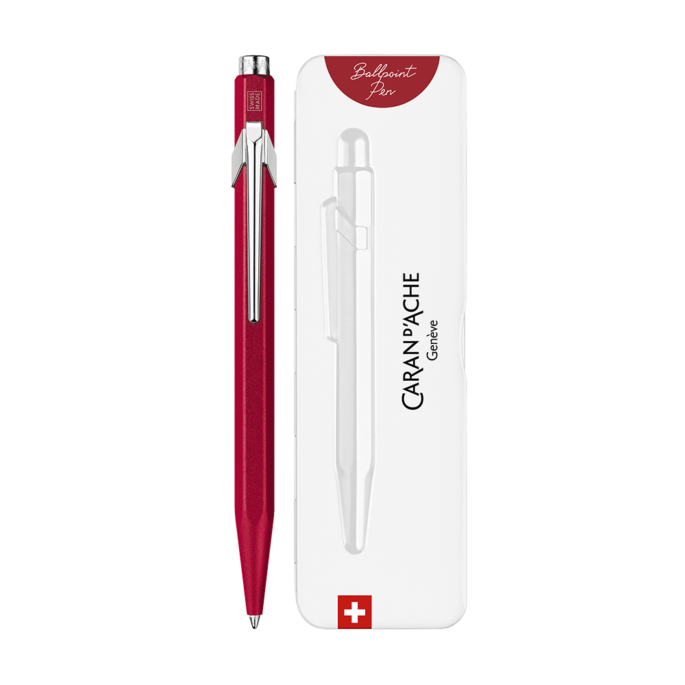 CΑRAN D'ACHE ΣΤΥΛΟ BALLPOINT ΜΕΤΑΛΛΙΚΟ ΜΠΛΕ ΜΕΛΑΝΙ ΣΕ ΜΕΤΑΛΛΙΚΟ ΚΟΥΤΙ 849 COLOR