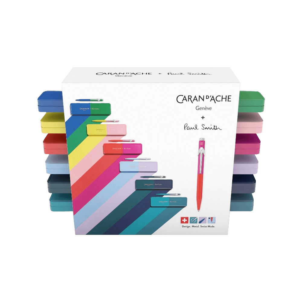 CARAN D'ACHE ΒΙΤΡΙΝΑ ΣΤΥΛΟ BALLPOINT MEDIUM 849 PAUL SMITH (Το προιόν πωλείται σε μεμονωμένα τεμάχια του ενός)
