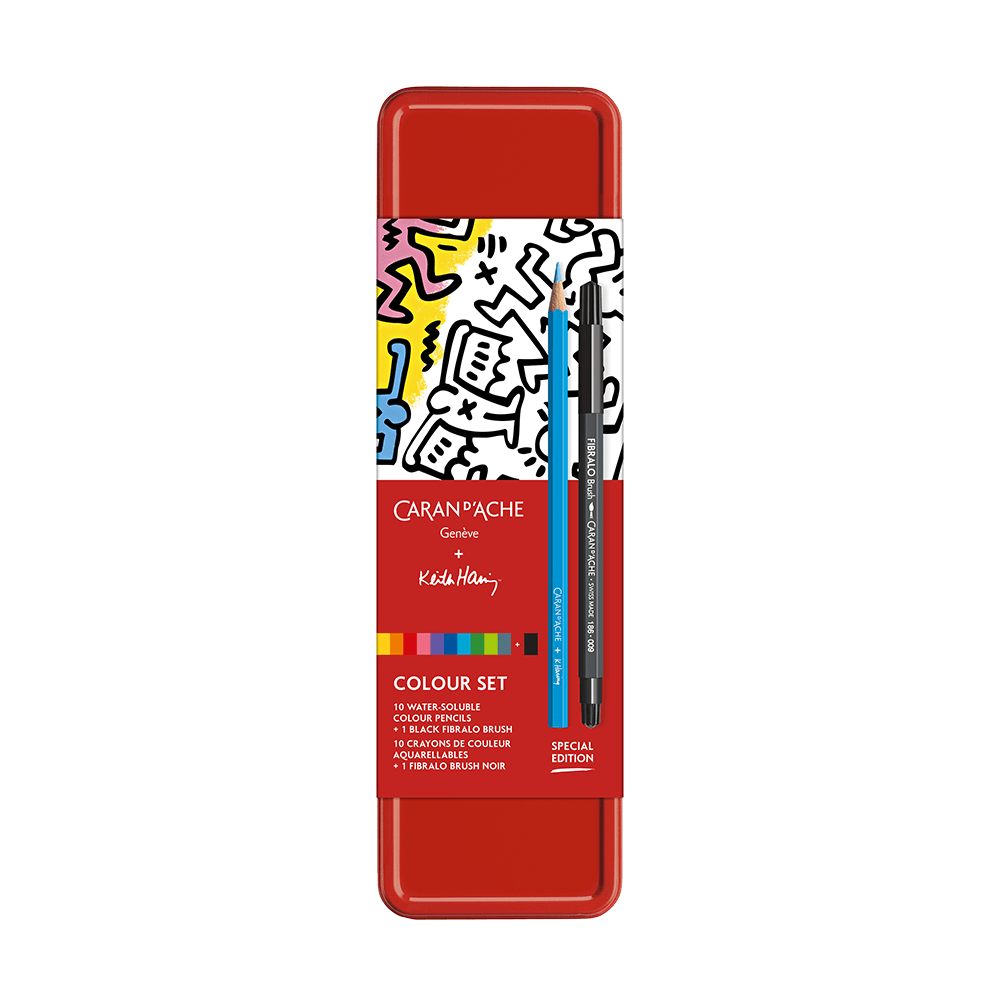 CARAN D'ACHE COLOR ΣΕΤ 11 ΧΡΩΜΑΤΑ KEITH HARING XMAS