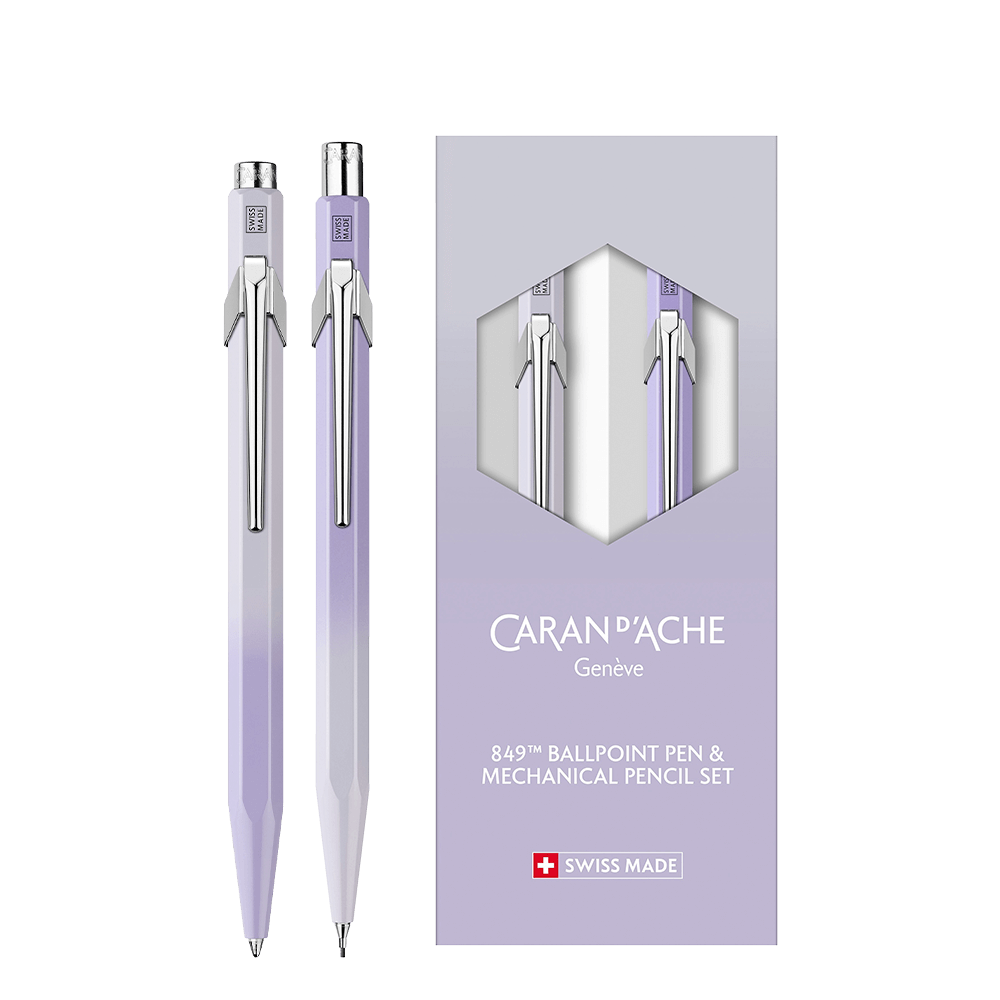 CARAN D'ACHE ΣΤΥΛΟ BALLPOINT 849 & ΜΟΛΥΒΙ ΜΗΧΑΝΙΚΟ 0.5mm ΣΕΤ 2 ΤΕΜΑΧΙΩΝ LTD 2025 BLOOM
