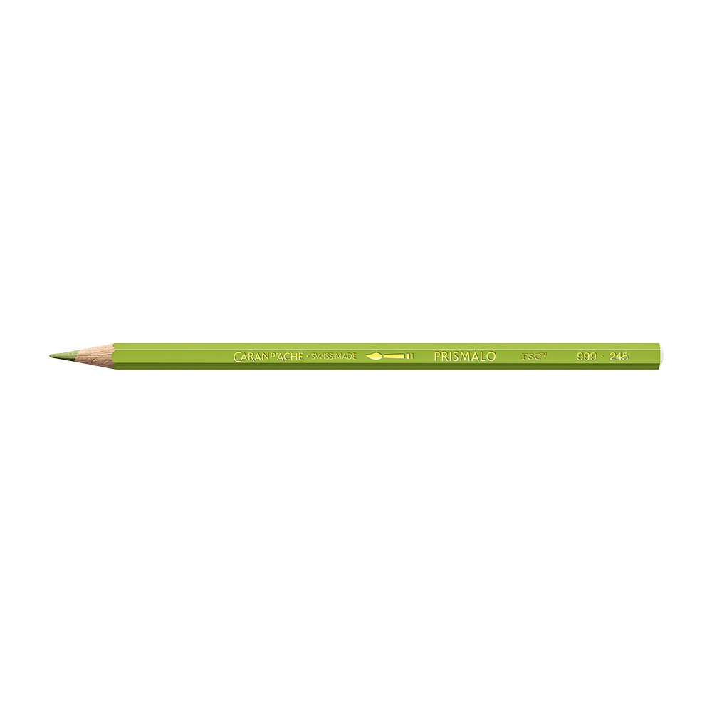 CARAN D' ACHE ΚΡΑΙΓΙΟΝ ΑΚΟΥΑΡΕΛΑΣ Φ2.95mm PRISMALO LIGHT OLIVE 12 ΤΕΜΑΧΙΑ (Το προιόν πωλείται σε μεμονωμένα τεμάχια του ενός)