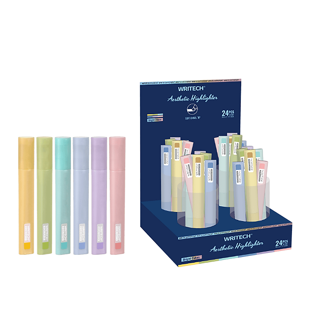 WRITECH ΒΙΤΡΙΝΑ ΓΕΜΑΤΗ ΜΑΡΚΑΔΟΡΟΣ ΥΠΟΓΡΑΜΜΙΣΗΣ ΠΛΑΚΕ 1-5.5mm AESTHETIC PASTEL 24 (Το προιόν πωλείται σε μεμονωμένα τεμάχια του ε
