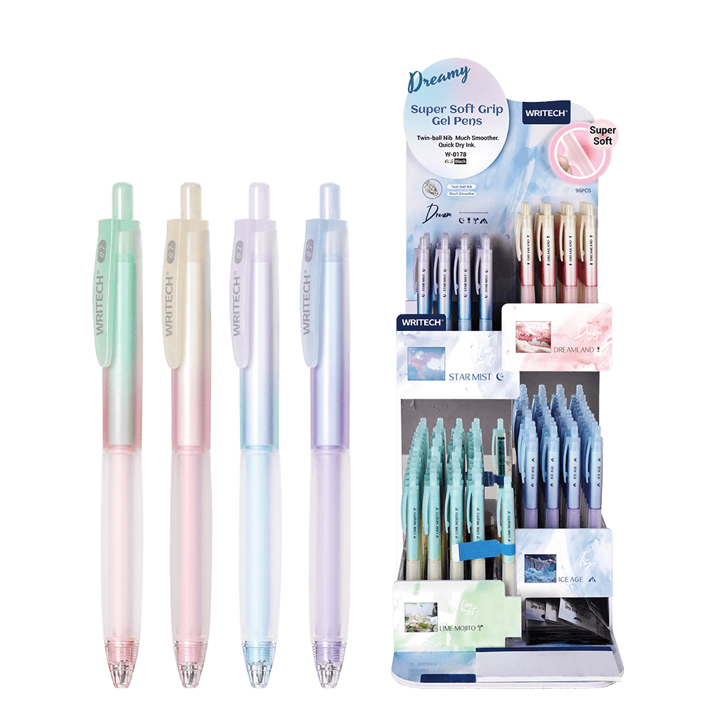 WRITECH ΒΙΤΡΙΝΑ ΓΕΜΑΤΗ ΣΤΥΛΟ GEL ΚΟΥΜΠΙ ΜΠΛΕ ΜΕΛΑΝΙ 0.7mm SUPER SOFT GRIP 96 ΤΕΜΑ? (Το προιόν πωλείται σε μεμονωμένα τεμάχια του