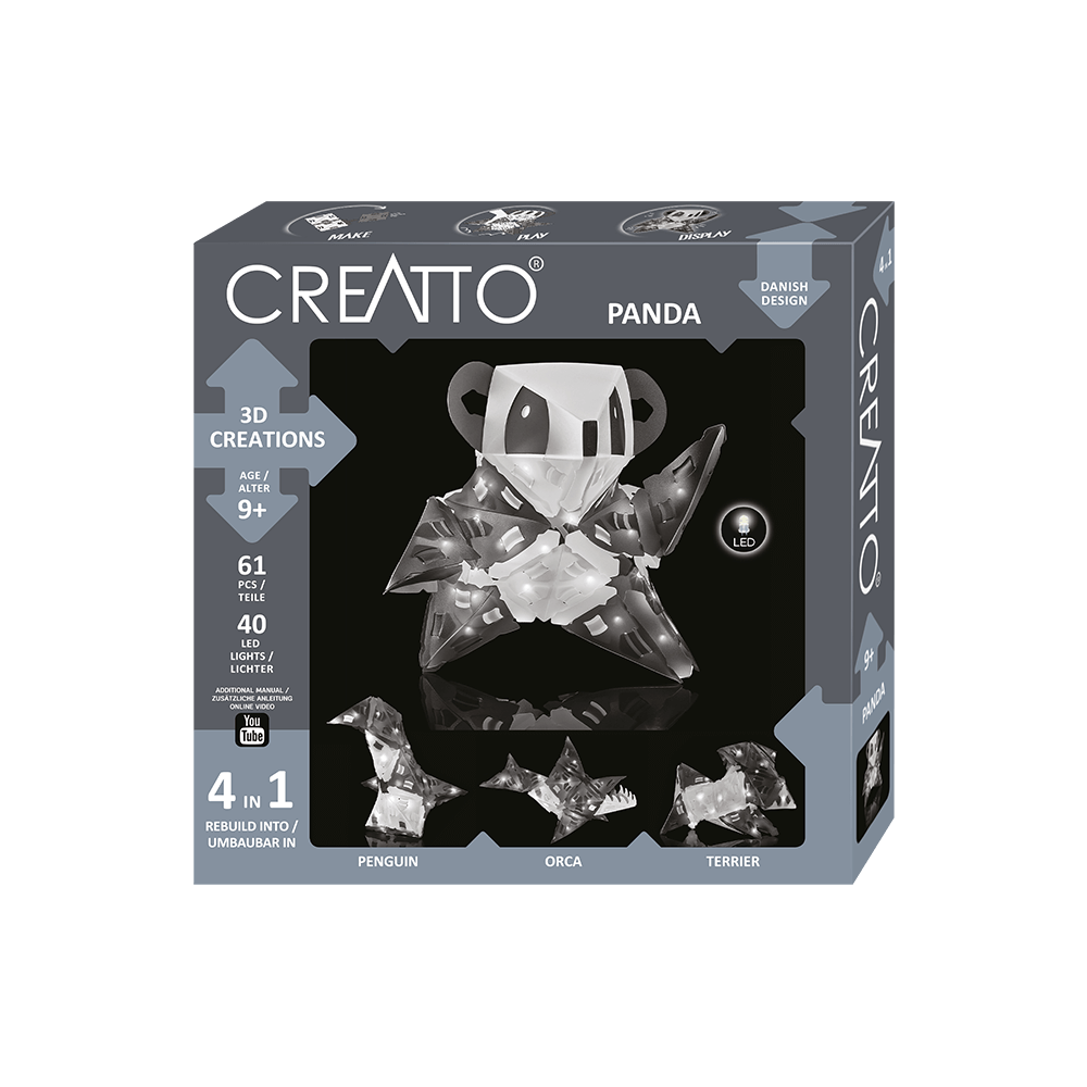 KOSMOS 3D ΚΑΤΑΣΚΕΥΗ ΜΕ LED 4 ΣΕ 1 ΠΑΝΤΑ CREATTO KOSMOS 3D ΚΑΤΑΣΚΕΥΗ ΜΕ LED 4 ΣΕ 1 ΠΑΝΤΑ CREATTO
