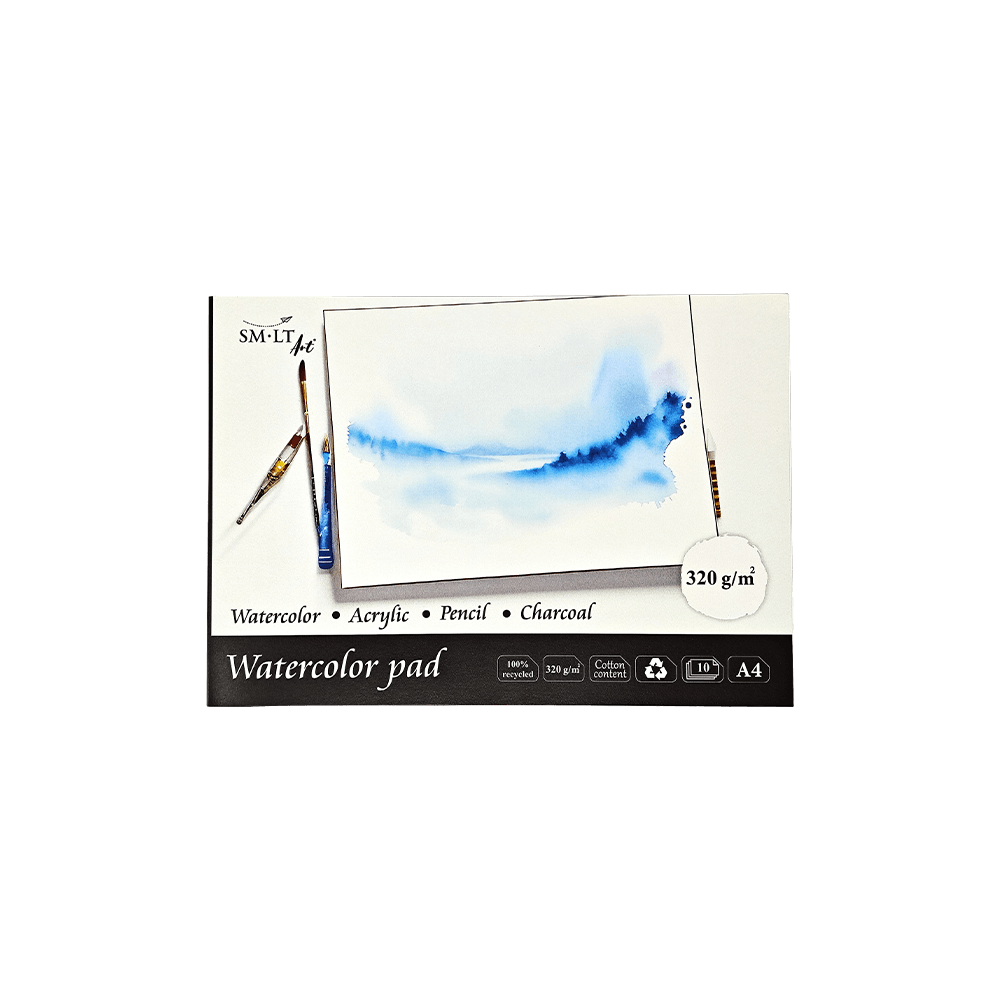 SMLT ART ΜΠΛΟΚ ΑΚΟΥΑΡΕΛΑΣ 10 ΦΥΛΛΑ Α4 320gsm