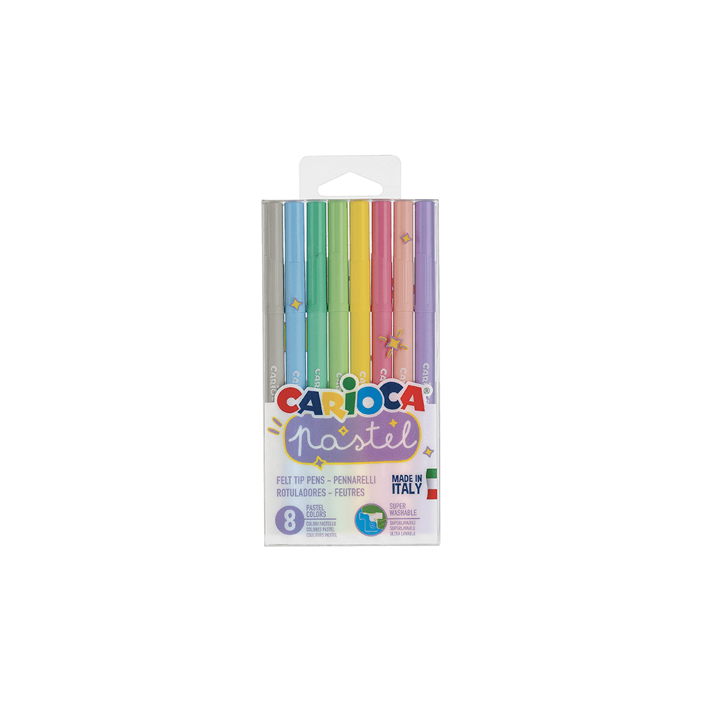 CARIOCA ΜΑΡΚΑΔΟΡΟΣ PASTEL ΑΣΣΟΡΤΙ 8 ΧΡΩΜΑΤΑ