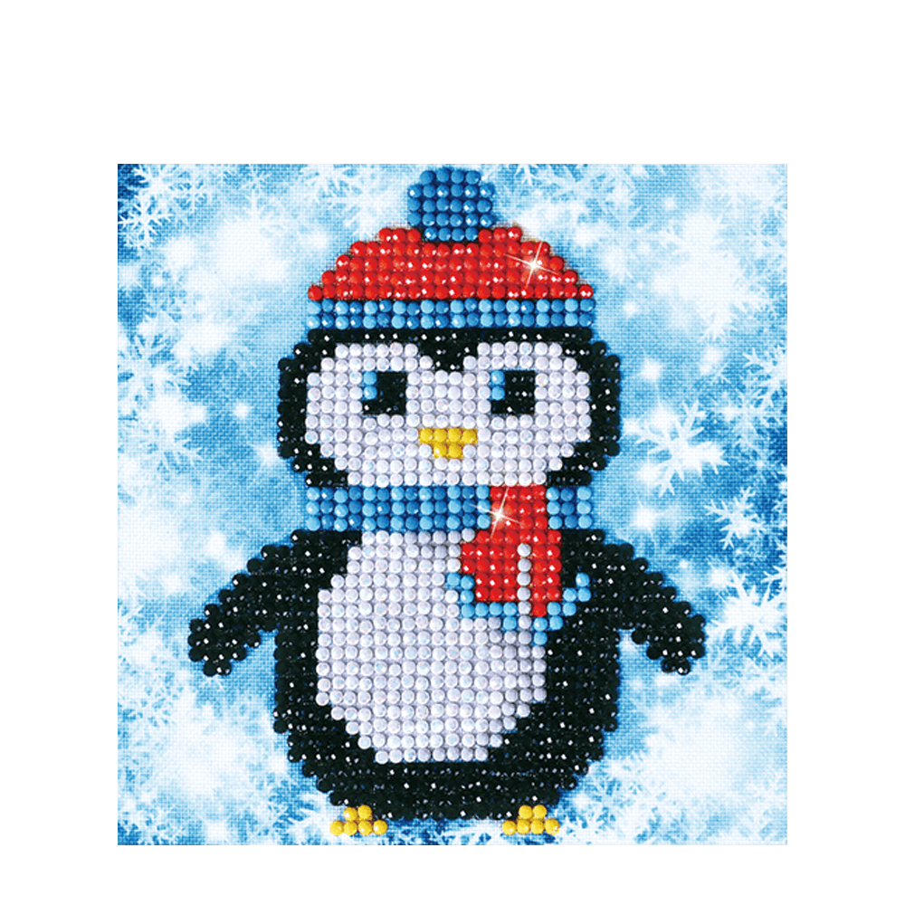 DIAMOND DOTZ ΚΑΤΑΣΚΕΥΗ ΨΗΦΙΔΩΤΟ 13.5x13.5cm ΠΙΝΓΚΟΥΙΝΟΣ