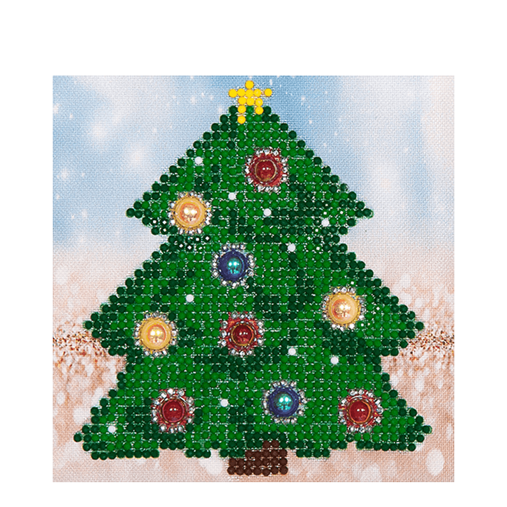 DIAMOND DOTZ ΚΑΤΑΣΚΕΥΗ ΨΗΦΙΔΩΤΟ 13.5x13.5cm ΧΡΙΣΤΟΥΓΕΝΝΙΑΤΙΚΟ ΔΕΝΤΡΟ