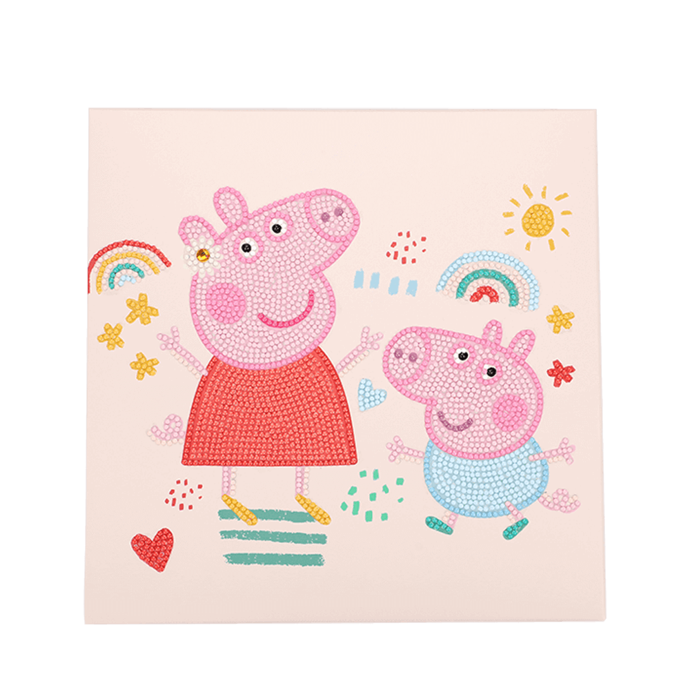 DIAMOND DOTZ ΚΑΤΑΣΚΕΥΗ ΨΗΦΙΔΩΤΟ BOX 28x28cm DOTZBOX PEPPA