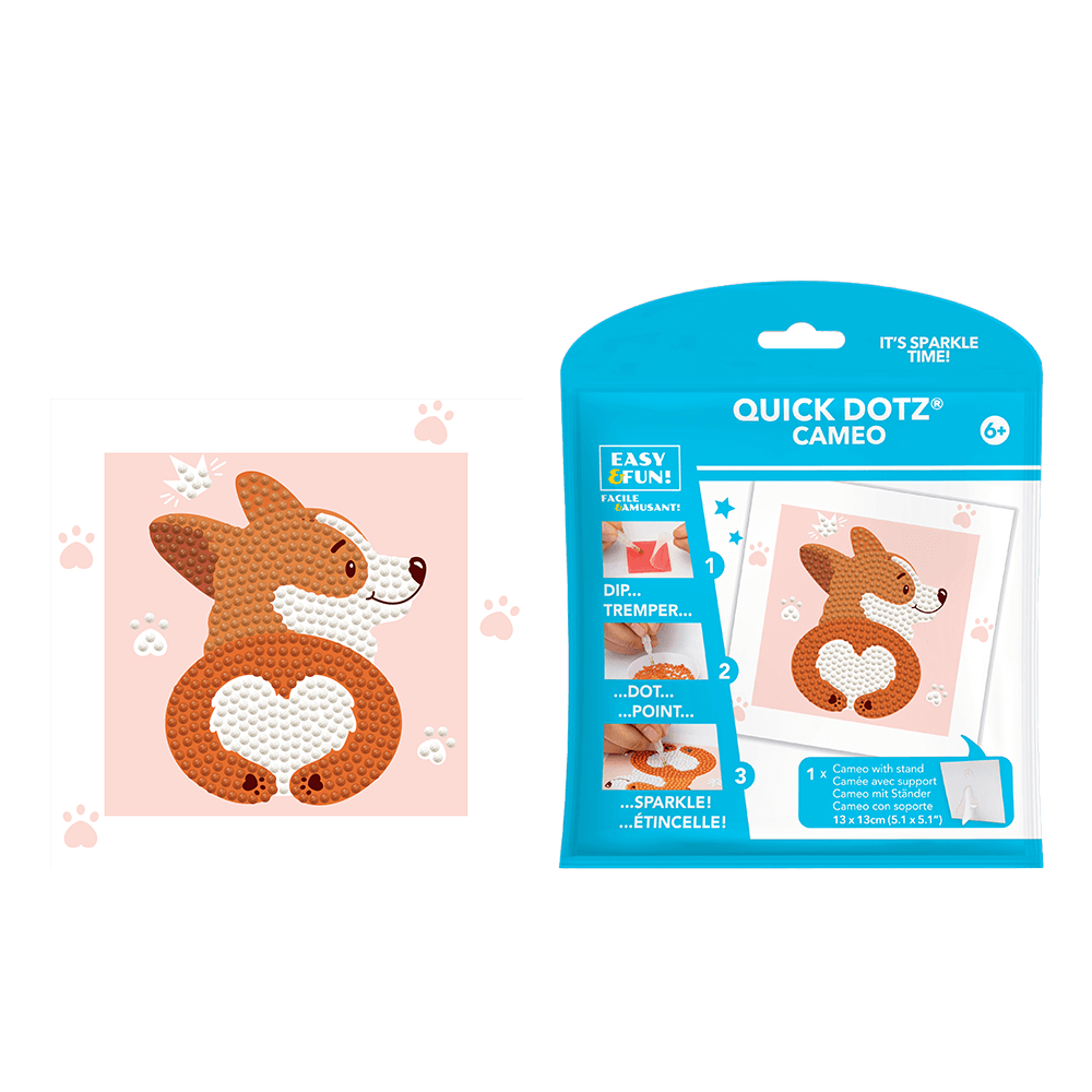 DIAMOND DOTZ ΚΑΤΑΣΚΕΥΗ ΨΗΦΙΔΩΤΟ ΚΑΔΡΑΚΙ BLISTER 13x13cm QUICK DOTZ LOVE