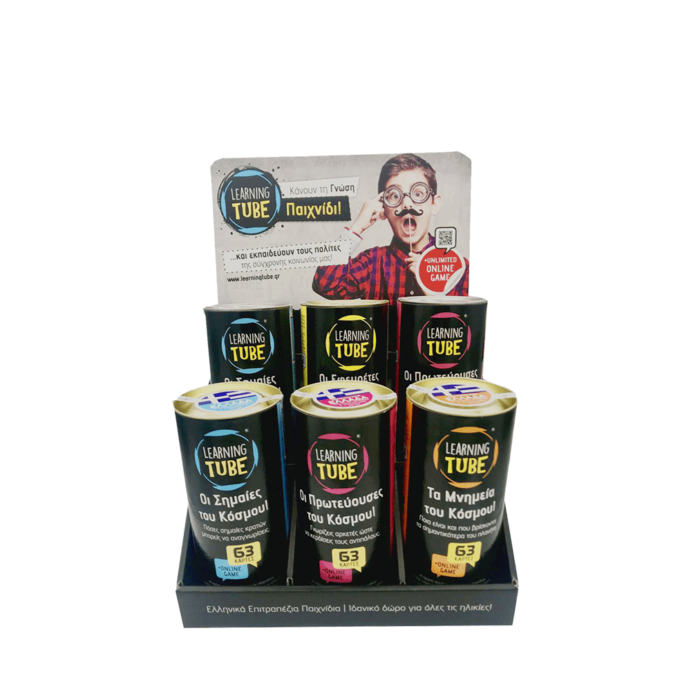 KTOYZ ΒΙΤΡΙΝΑ ΚΕΝΗ ΕΠΙΤΡΑΠΕΖΙΑ 6 ΘΕΣΕΩΝ 39.50x27x18cm LEARNING TUBE