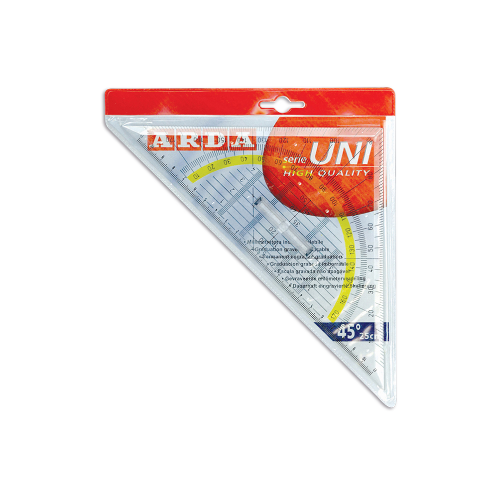 ARDA ΤΡΙΓΩΝΟ / ΜΟΙΡΟΓΝΩΜΟΝΙΟ ΜΕ ΣΤΑΘΕΡΗ ΛΑΒΗ 25cm / 45ο