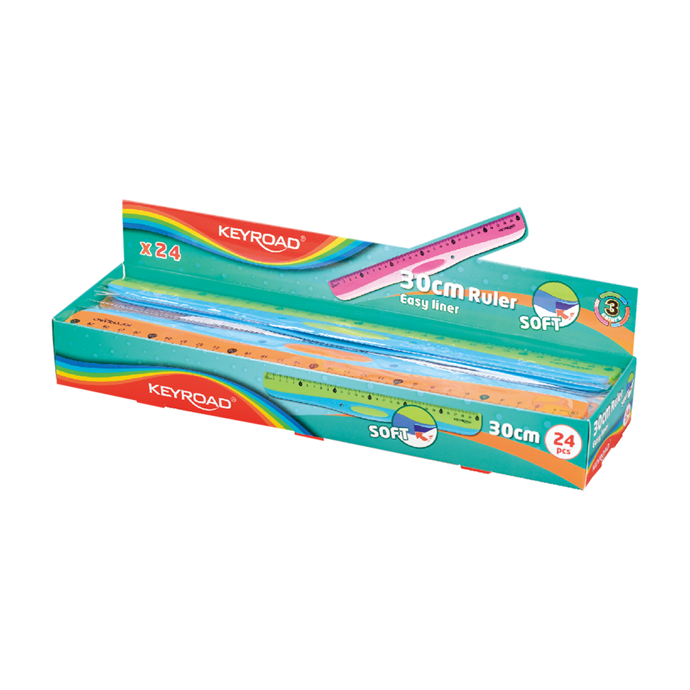 KEYROAD ΥΠΟΔΕΚΑΜΕΤΡΟ 30cm SOFT TOUCH 24 ΤΕΜΑΧΙΑ (Το προιόν πωλείται σε μεμονωμένα τεμάχια του ενός) KEYROAD ΥΠΟΔΕΚΑΜΕΤΡΟ 30cm SOFT TOUCH 24 ΤΕΜΑΧΙΑ (Το προιόν πωλείται σε μεμονωμένα τεμάχια του ενός)