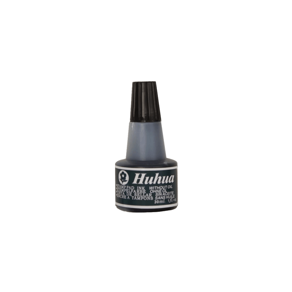 HUHUA ΜΕΛΑΝΙ ΤΑΜΠΟΝ 30ml ΜΑΥΡΟ 12 ΤΕΜΑΧΙΑ (Το προιόν πωλείται σε μεμονωμένα τεμάχια του ενός)