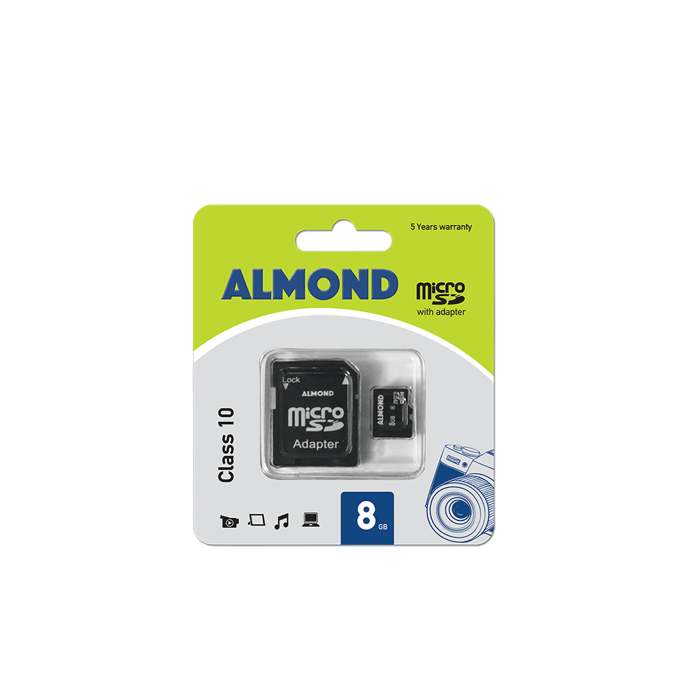 ALMOND ΜΝΗΜΗ MICRO SDHC ΜΕ ΑΝΤΑΠΤΟΡΑ MSD 8GB CLASS10 ALMOND ΜΝΗΜΗ MICRO SDHC ΜΕ ΑΝΤΑΠΤΟΡΑ MSD 8GB CLASS10