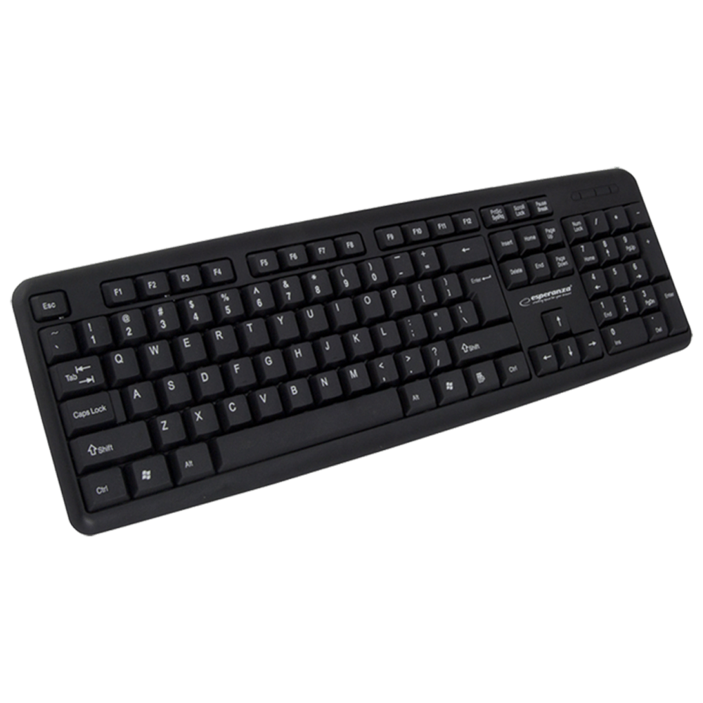 ESPERANZA ΠΛΗΚΤΡΟΛΟΓΙΟ ΕΝΣΥΡΜΑΤΟ USB AMARILLO ΜΑΥΡΟ