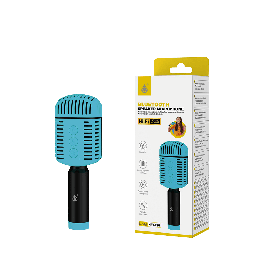 MTK ΜΙΚΡΟΦΩΝΟ ΑΣΥΡΜΑΤΟ BLUETOOTH HIFI ΠΑΙΔΙΚΟ 5W/1200mAh ΜΠΛΕ