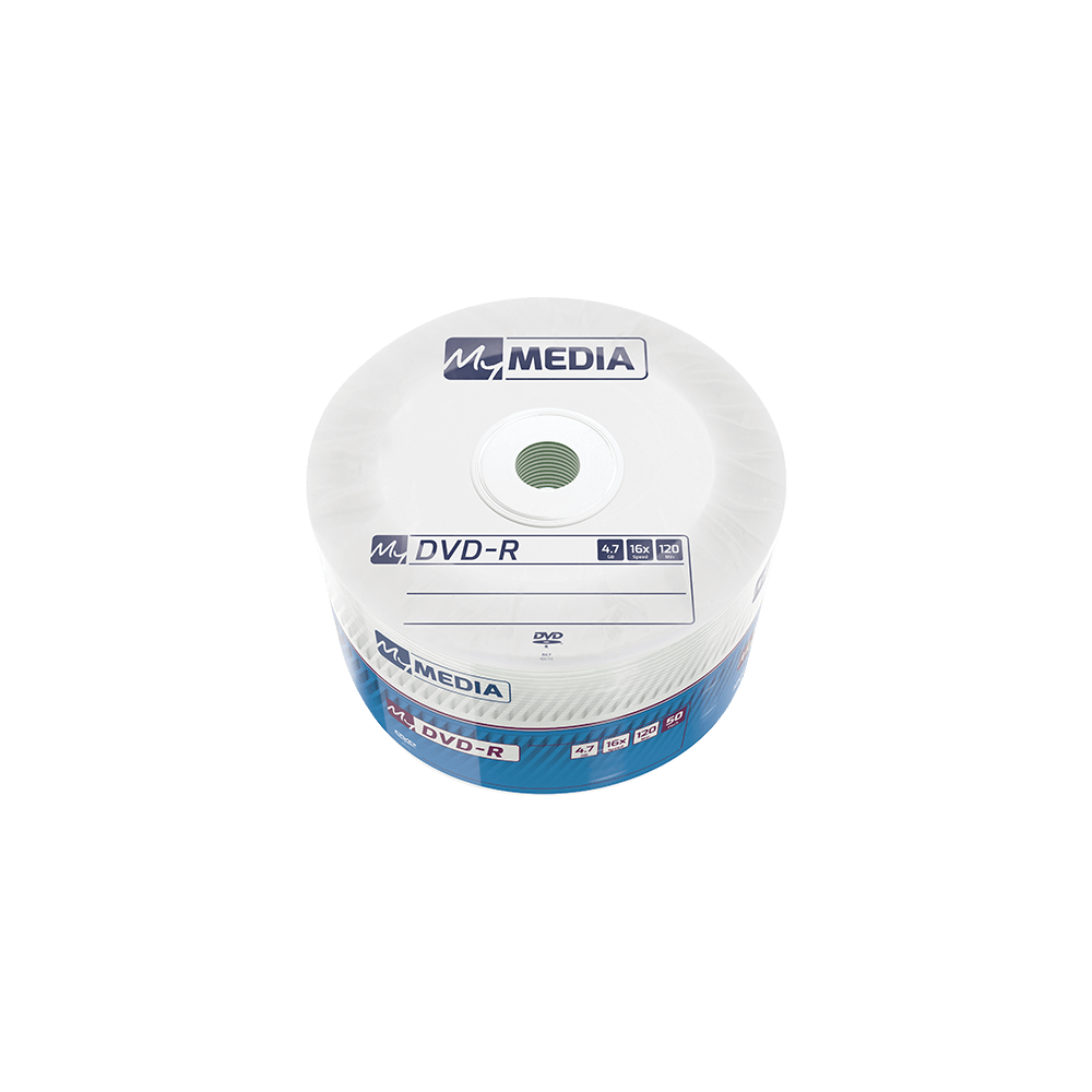 MYMEDIA DVD-R 4.7GB 16X 50 ΤΕΜΑΧΙΑ (Το προιόν πωλείται σε μεμονωμένα τεμάχια του ενός)