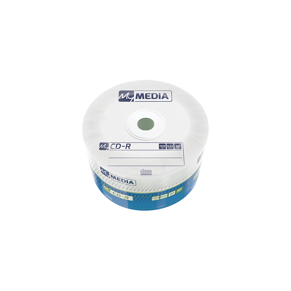 MYMEDIA CD-R 700MB 52X 50 ΤΕΜΑΧΙΑ (Το προιόν πωλείται σε μεμονωμένα τεμάχια του ενός)