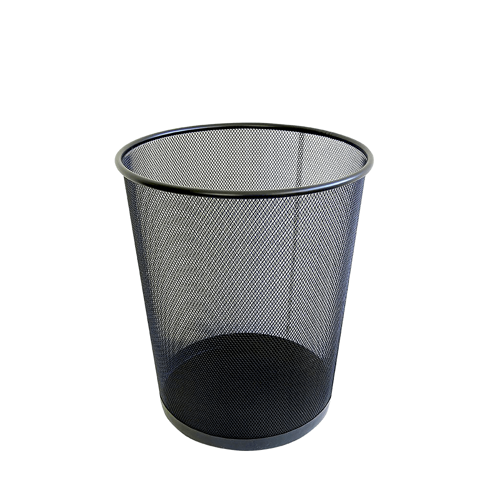 METRON ΚΑΛΑΘΙ ΑΧΡΗΣΤΩΝ ΜΕΤΑΛΛΙΚΟ Φ29.5x35cm 19.5lt ΜΑΥΡΟ