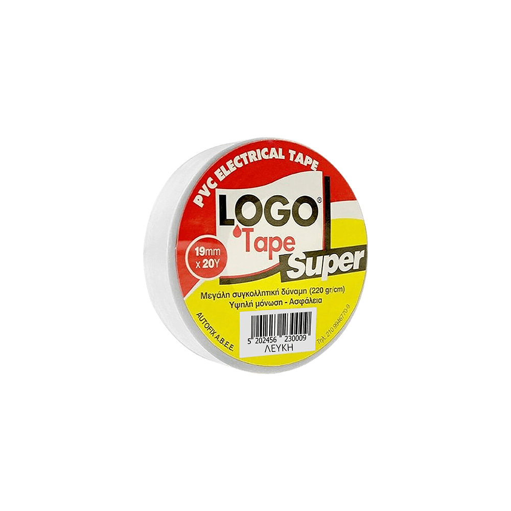 LOGO ΗΛΕΚΤΡΟΜΟΝΩΤΙΚΗ 1.9cm x 18m ΛΕΥΚΗ SUPER 10 ΤΕΜΑΧΙΑ (Το προιόν πωλείται σε μεμονωμένα τεμάχια του ενός)