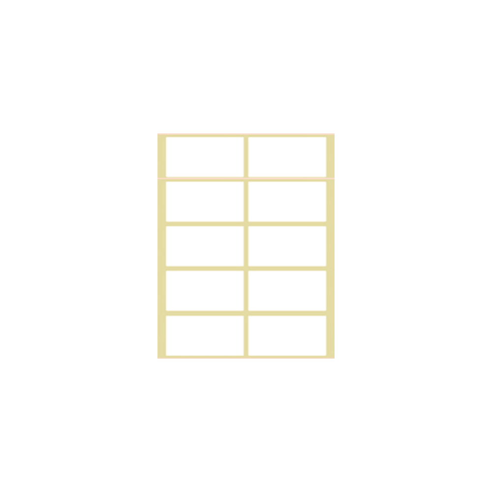 ΕΤΙΚΕΤΕΣ ΑΥΤΟΚΟΛΛΗΤΕΣ 49x27mm 10/ΦΥΛΛΟ Ν11 ΛΕΥΚΕΣ 40 ΦΥΛΛΑ