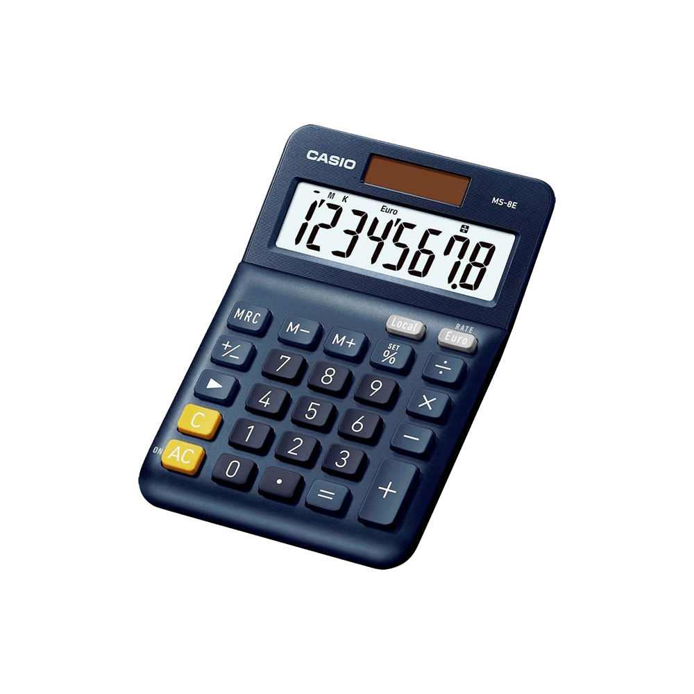 CASIO ΑΡΙΘΜΟΜΗΧΑΝΗ 8 ΨΗΦΙΩΝ 14.9x10.1cm MS-8E