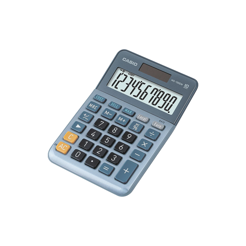 CASIO ΑΡΙΘΜΟΜΗΧΑΝΗ 10 ΨΗΦΙΩΝ 14.9x10.1cm MS-100EM CASIO ΑΡΙΘΜΟΜΗΧΑΝΗ 10 ΨΗΦΙΩΝ 14.9x10.1cm MS-100EM