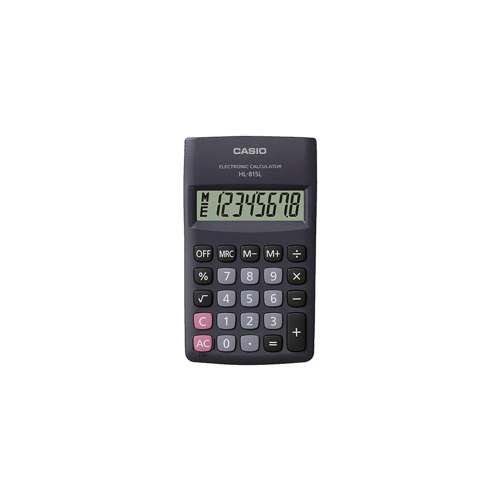CASIO ΑΡΙΘΜΟΜΗΧΑΝΗ LCD 8 ΨΗΦΙΩΝ 11.8x6.95cm HL-815LBK