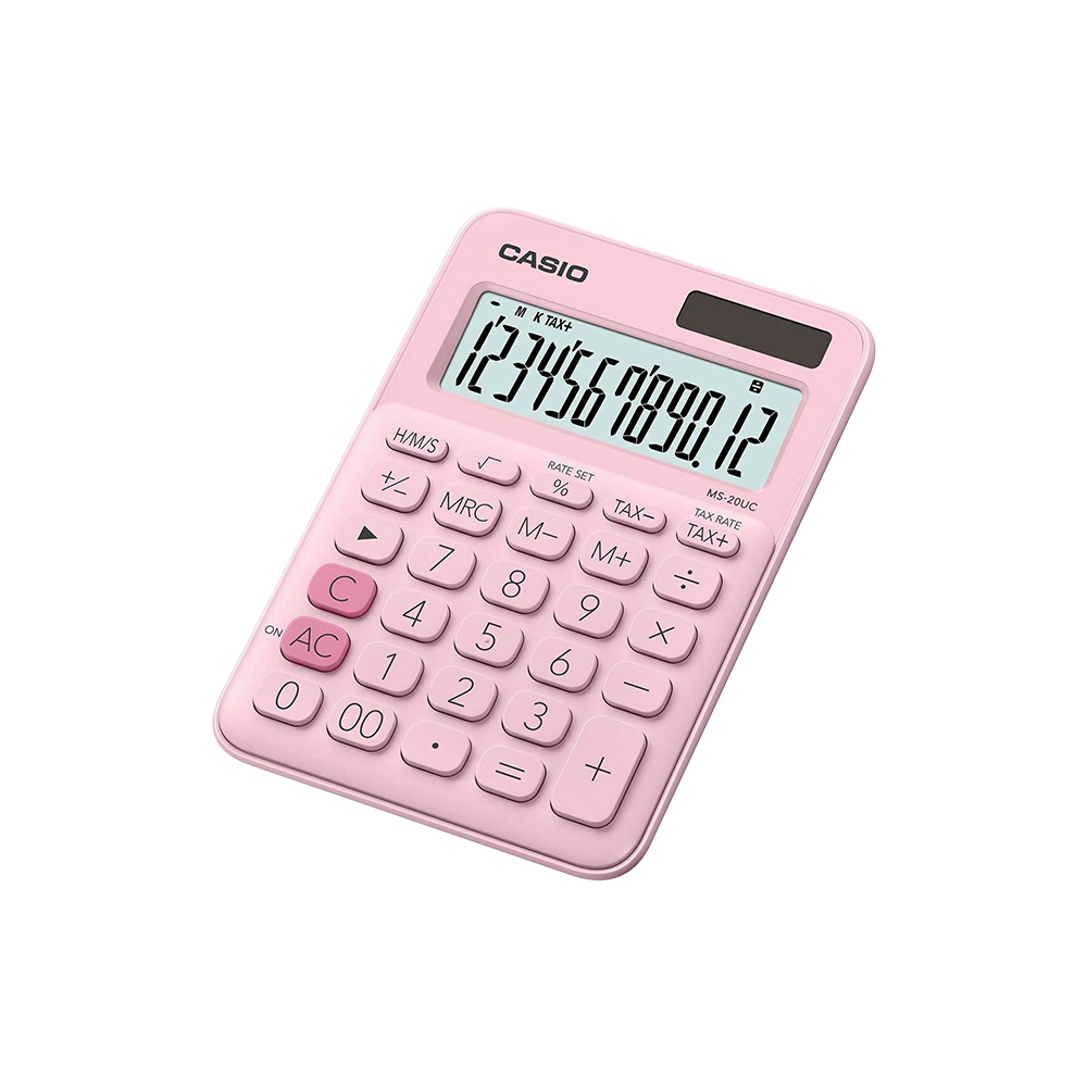 CASIO ΑΡΙΘΜΟΜΗΧΑΝΗ ΑΠΟΦΟΡΟΛΟΓΗΣΗΣ 12 ΨΗΦΙΩΝ 14.95x10.5cm MS-20UC-PK ΡΟΖ CASIO ΑΡΙΘΜΟΜΗΧΑΝΗ ΑΠΟΦΟΡΟΛΟΓΗΣΗΣ 12 ΨΗΦΙΩΝ 14.95x10.5cm MS-20UC-PK ΡΟΖ