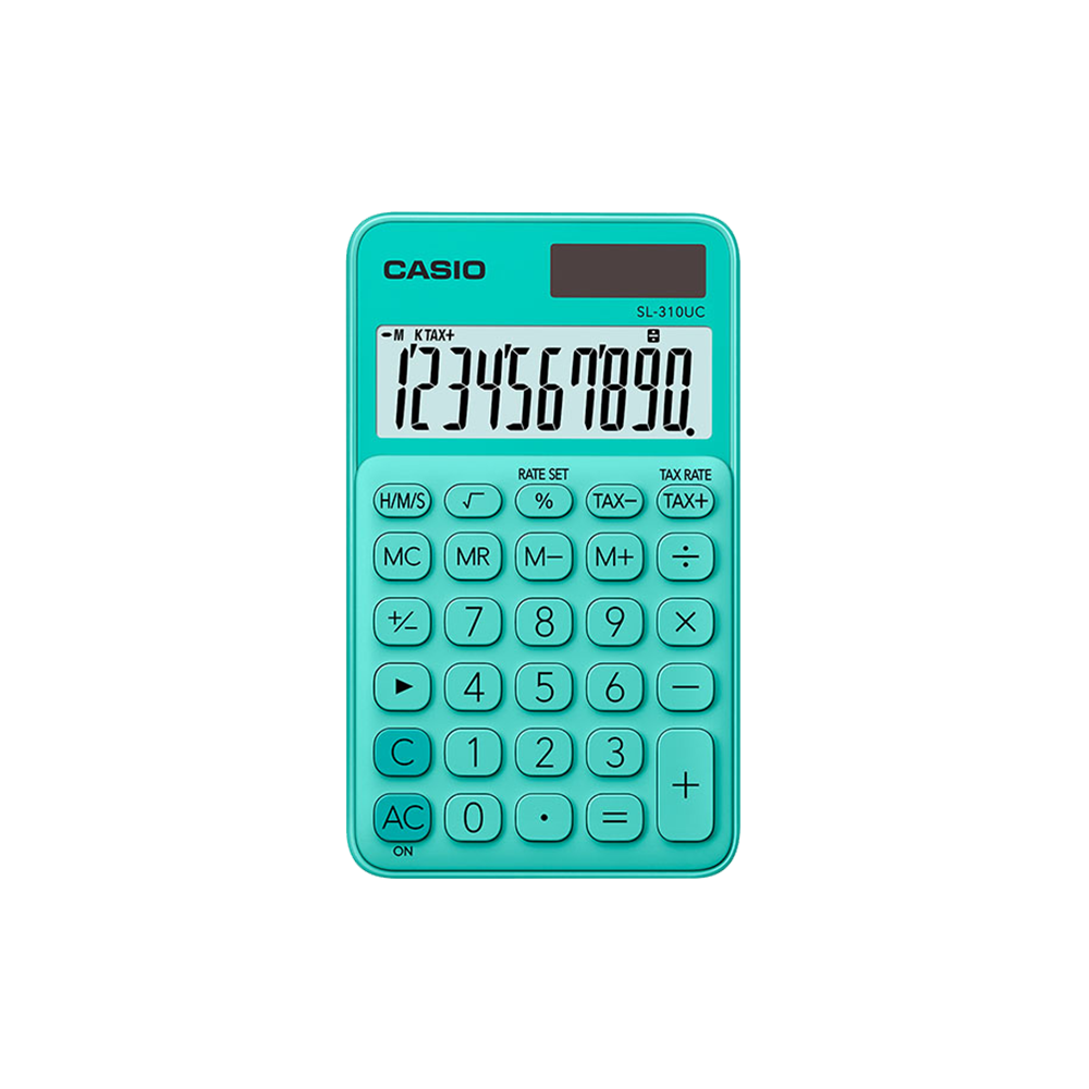 CASIO ΑΡΙΘΜΟΜΗΧΑΝΗ ΑΠΟΦΟΡΟΛΟΓΗΣΗΣ 10 ΨΗΦΙΩΝ 11.85x7cm SL-310UC ΠΡΑΣΙΝΗ CASIO ΑΡΙΘΜΟΜΗΧΑΝΗ ΑΠΟΦΟΡΟΛΟΓΗΣΗΣ 10 ΨΗΦΙΩΝ 11.85x7cm SL-310UC ΠΡΑΣΙΝΗ