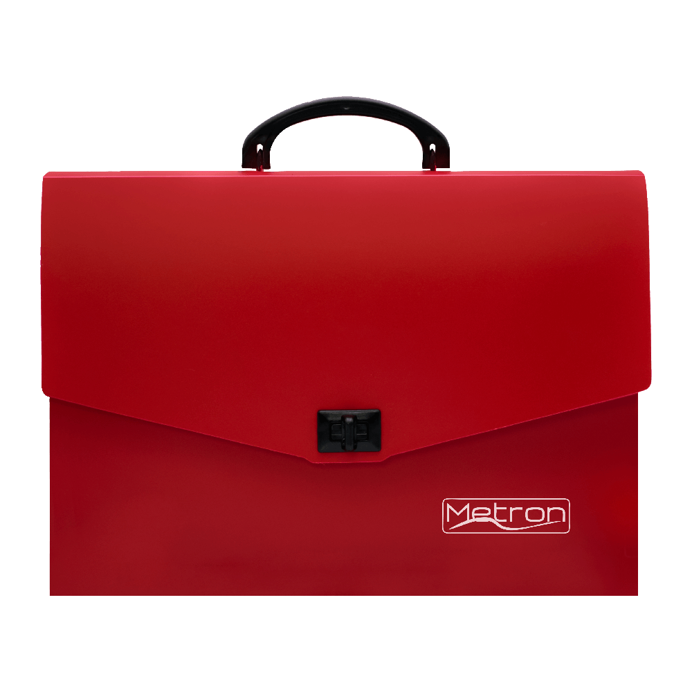 METRON ΤΣΑΝΤΑ ΣΧΕΔΙΟΥ ΡΡ 26x35x5cm ΚΟΚΚΙΝΗ