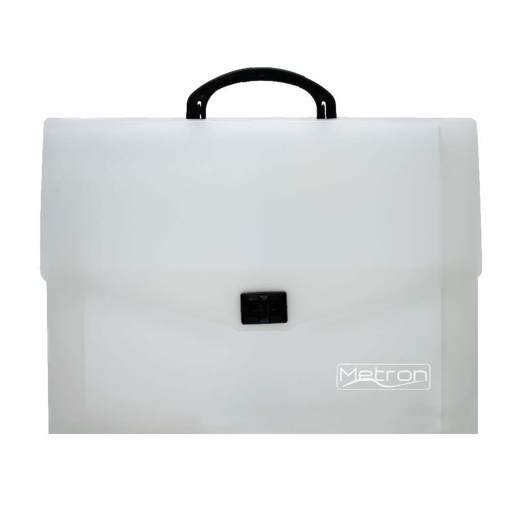 METRON ΤΣΑΝΤΑ ΣΧΕΔΙΟΥ ΡΡ 26x35x5cm ΛΕΥΚΗ