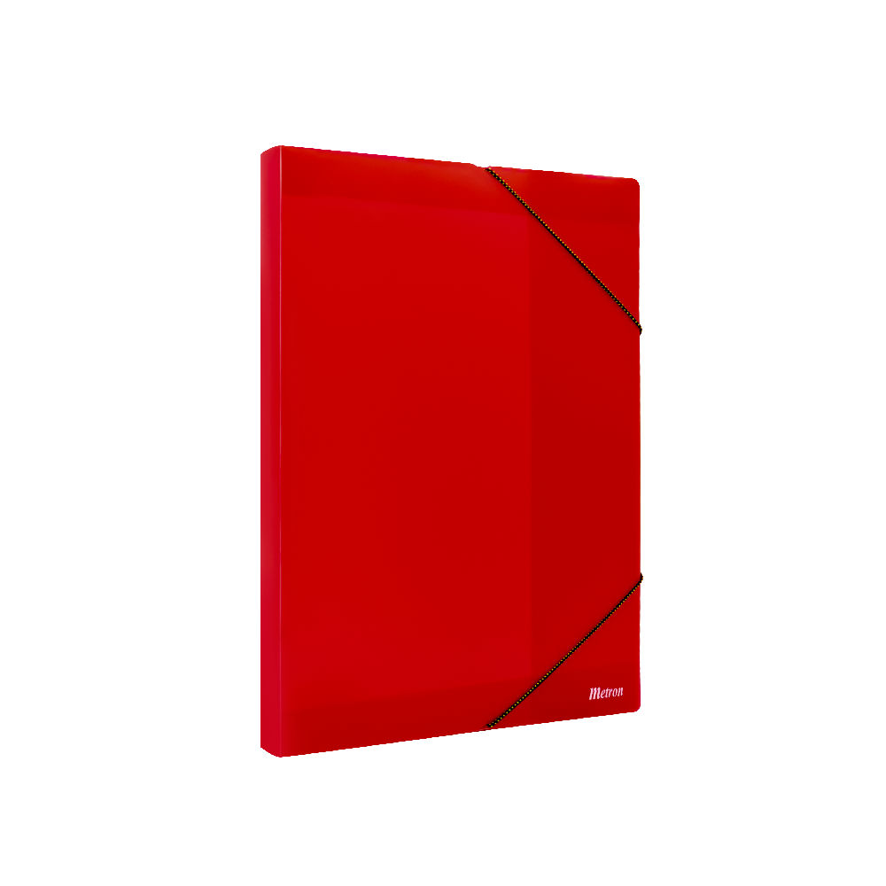 METRON ΚΟΥΤΙ ΛΑΣΤΙΧΟ 25x35x3cm ΔΙΑΦΑΝΟ ΚΟΚΚΙΝΟ