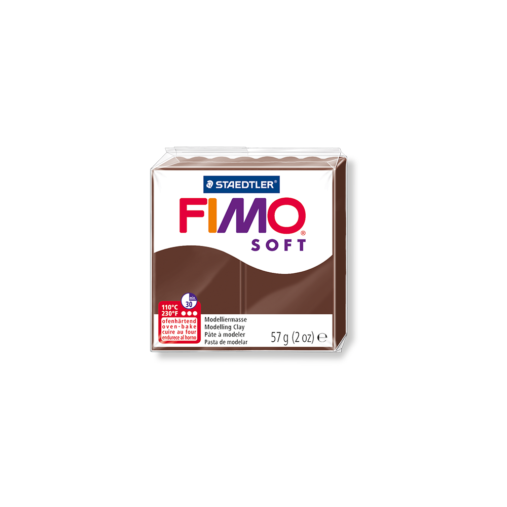 STAEDTLER ΠΗΛΟΣ 6 x 57gr FIMO SOFT CHOCOLATE
