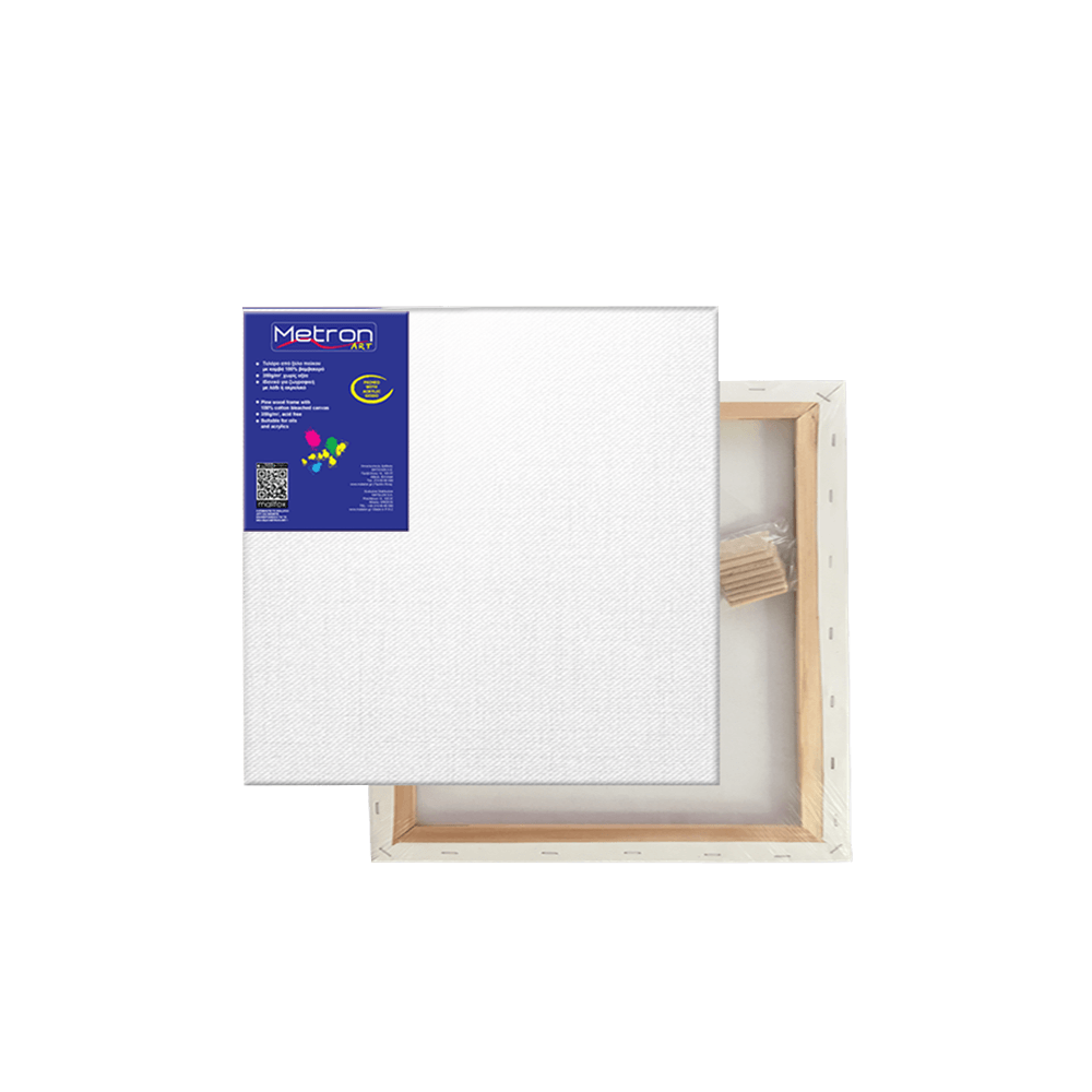 METRON ART ΤΕΛΑΡΟ ΜΟΥΣΑΜΑΣ ΒΑΜΒΑΚΕΡΟΣ ΑΠΛΟΣ 20x20cm