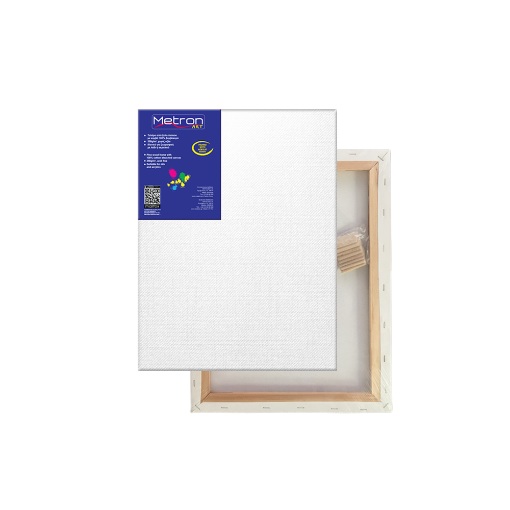 METRON ART ΤΕΛΑΡΟ ΜΟΥΣΑΜΑΣ ΒΑΜΒΑΚΕΡΟ ΑΠΛΟ 30x40cm METRON ART ΤΕΛΑΡΟ ΜΟΥΣΑΜΑΣ ΒΑΜΒΑΚΕΡΟ ΑΠΛΟ 30x40cm