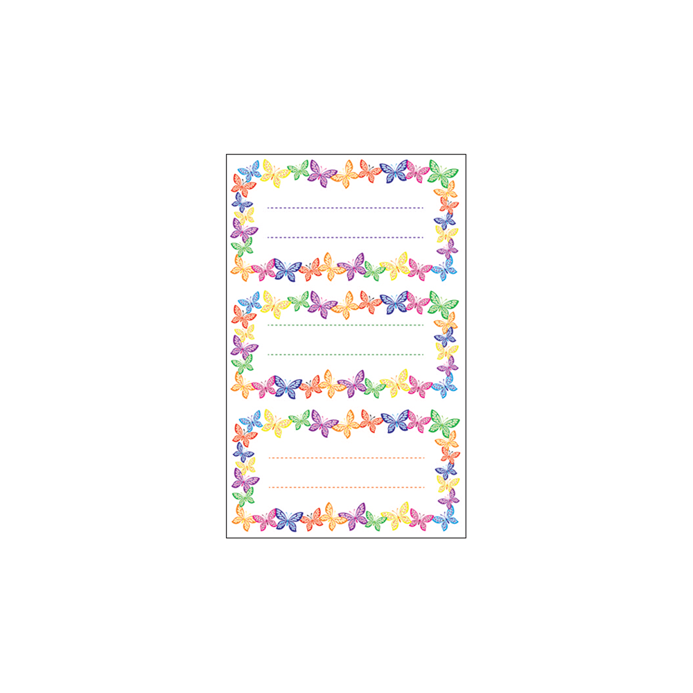 BSB ΕΤΙΚΕΤΕΣ ΑΥΤΟΚΟΛΛΗΤΕΣ ΣΧΟΛΙΚΕΣ 3 ΦΥΛΛΑ 7.8x12.5cm ΠΕΤΑΛΟΥΔΕΣ