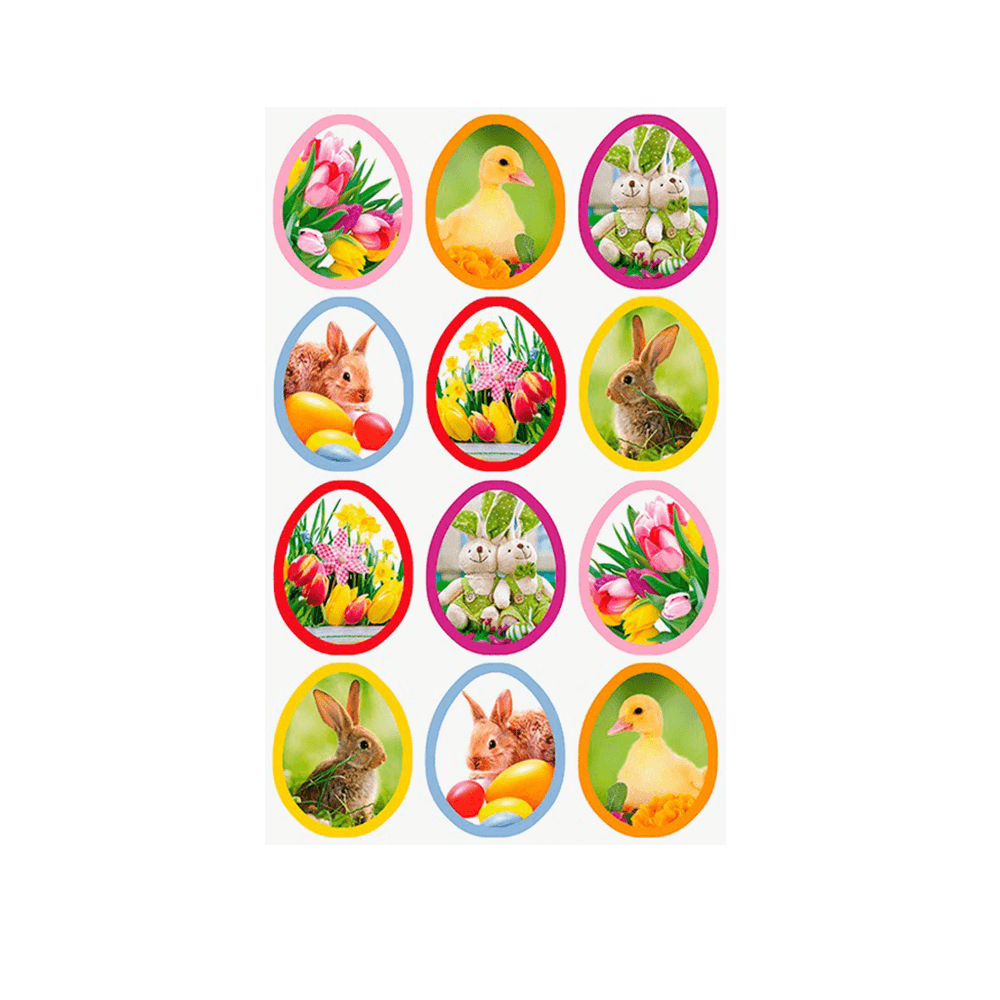 BSB ΑΥΤΟΚΟΛΛΗΤΑ ΠΑΣΧΑΛΙΝΑ 7.8x12.5cm ΚΟΥΝΕΛΑΚΙΑ 3 ΦΥΛΛΑ