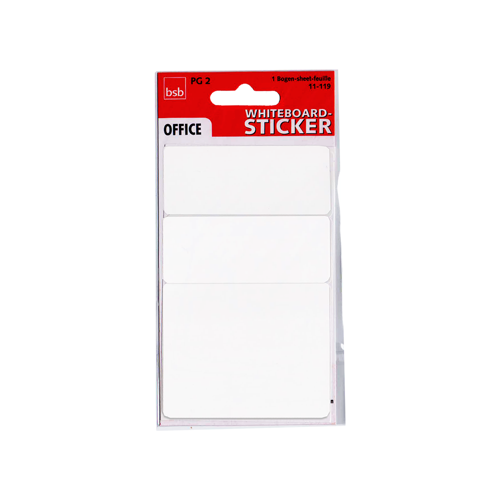 BSB ΕΤΙΚΕΤΕΣ ΓΙΑ ΜΑΡΚΑΔΟΡΟ ΠΙΝΑΚΑ 1 ΦΥΛΛΟ 7.8x12.5cm ΛΕΥΚΗ