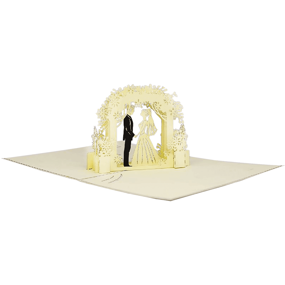 ORIGAMO ΚΑΡΤΑ ΕΥΧΕΤΗΡΙΑ ΑΝΑΔΥΟΜΕΝΗ ΓΑΜΗΛΙΑ ΑΨΙΔΑ 18.5x14cm KIRIGAMI