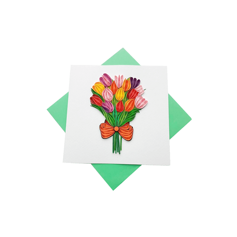 ORIGAMO ΚΑΡΤΑ ΕΥΧΕΤΗΡΙΑ QUILLING ΤΟΥΛΙΠΕΣ 16.2x16.5cm FILIGRANA ORIGAMO ΚΑΡΤΑ ΕΥΧΕΤΗΡΙΑ QUILLING ΤΟΥΛΙΠΕΣ 16.2x16.5cm FILIGRANA