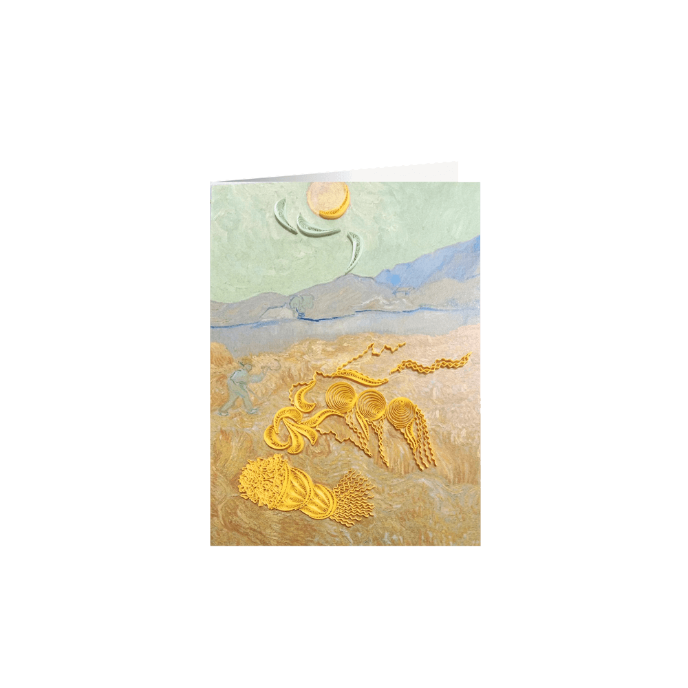 ORIGAMO ΚΑΡΤΑ ΕΥΧΕΤΗΡΙΑ QUILLING ΣΙΤΑΡΟΧΩΡΑΦΟ VAN GOGH 18.5x14cm FILIGRANA ORIGAMO ΚΑΡΤΑ ΕΥΧΕΤΗΡΙΑ QUILLING ΣΙΤΑΡΟΧΩΡΑΦΟ VAN GOGH 18.5x14cm FILIGRANA