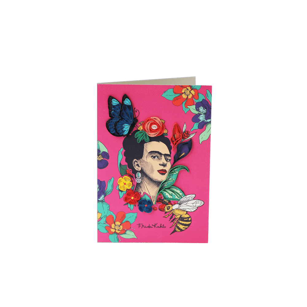 ORIGAMO ΚΑΡΤΑ ΕΥΧΕΤΗΡΙΑ QUILLING ΦΥΣΗ FRIDA KAHLO 18.5x14cm FILIGRANA ORIGAMO ΚΑΡΤΑ ΕΥΧΕΤΗΡΙΑ QUILLING ΦΥΣΗ FRIDA KAHLO 18.5x14cm FILIGRANA