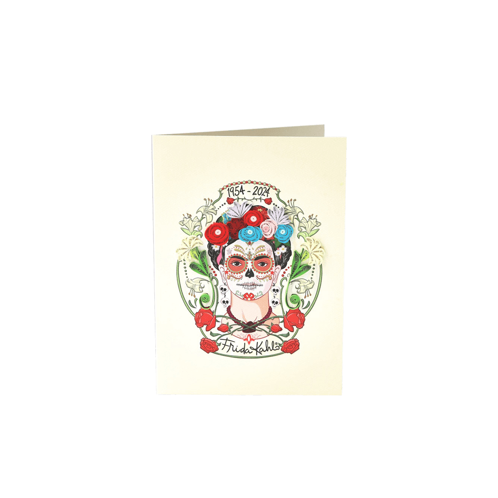 ORIGAMO ΚΑΡΤΑ ΕΥΧΕΤΗΡΙΑ QUILLING ΕΠΕΤΕΙΟΣ FRIDA KAHLO 18.5x14cm FILIGRANA ORIGAMO ΚΑΡΤΑ ΕΥΧΕΤΗΡΙΑ QUILLING ΕΠΕΤΕΙΟΣ FRIDA KAHLO 18.5x14cm FILIGRANA