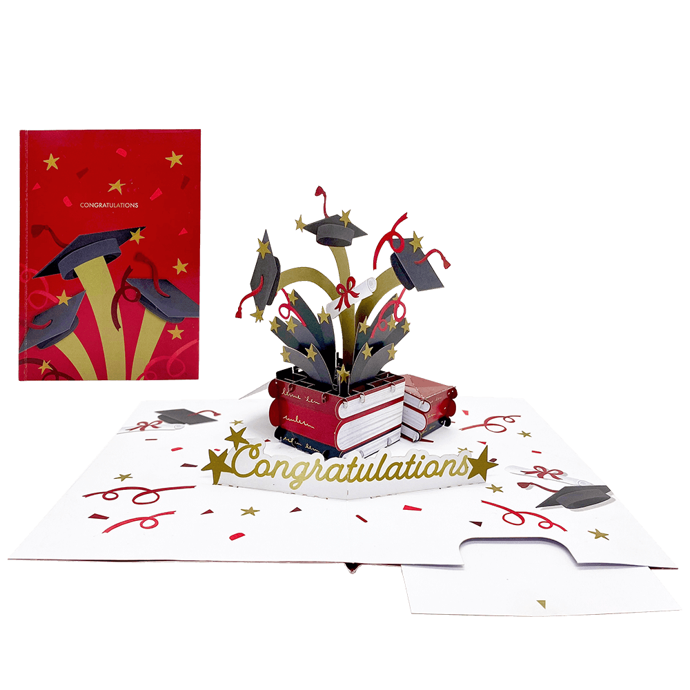 ORIGAMO ΚΑΡΤΑ ΕΥΧΕΤΗΡΙΑ ΑΝΑΔΥΟΜΕΝΗ ΑΠΟΦΟΙΤΗΣΗ 18.5x14cm KIRIGAMI