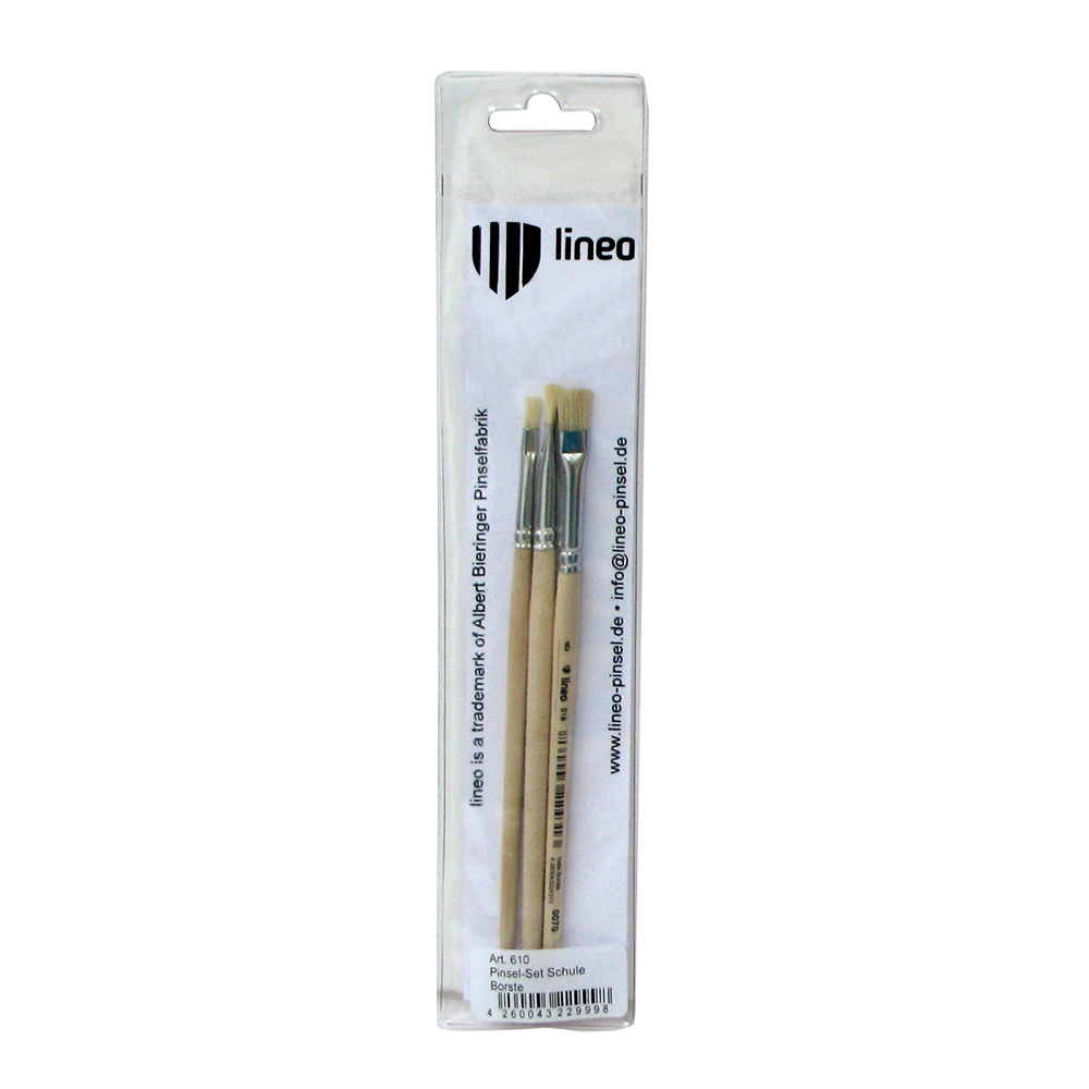 LINEO ΠΙΝΕΛΟ ΠΛΑΚΕ ΣΕΤ 518 ΤΡΙΧΑ ΧΟΙΡΟΥ SCHOOL Νο4-6-8 3 ΤΕΜΑΧΙΑ