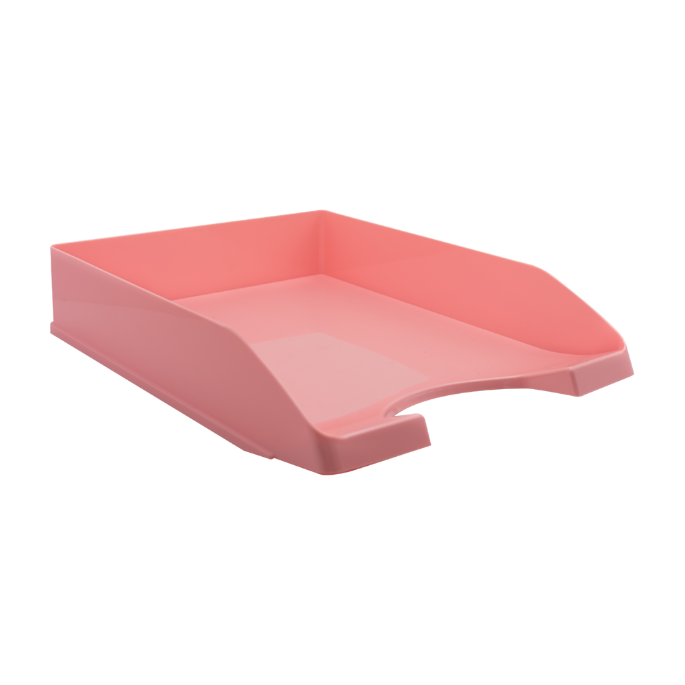 METRON ΔΙΣΚΟΣ ΓΡΑΦΕΙΟΥ ΠΛΑΣΤΙΚΟΣ 26x35x6.5cm ΠΑΣΤΕΛ ΡΟΖ